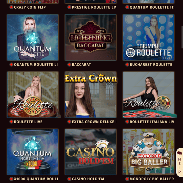 Live Games Selection